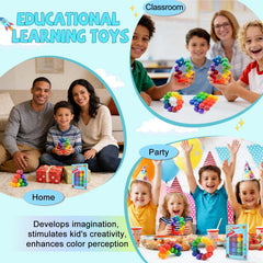 Yrissmiss interlocking puzzle allows safe rotation to form shapes