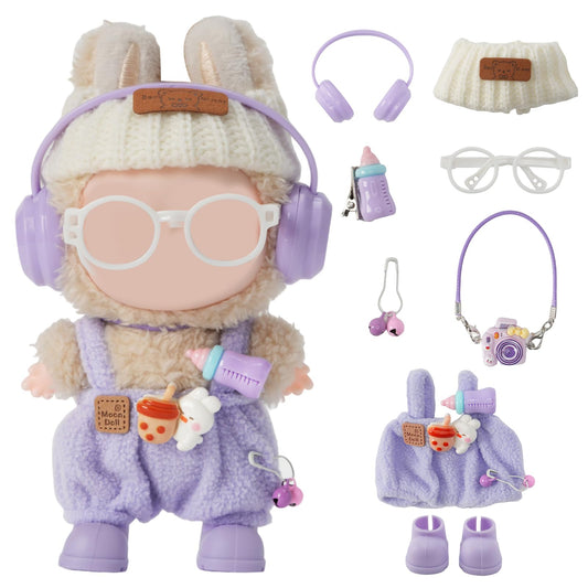 Yrlisfon knit hatβcozy doll accessory for 17 cm figures, easy styling.