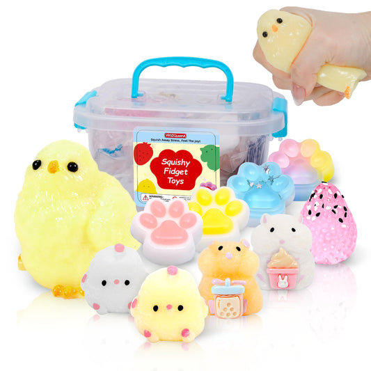 YRSDQueenA 10-pack taba squishies for tactile play.