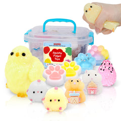 YRSDQueenA 10-pack taba squishies for tactile play.