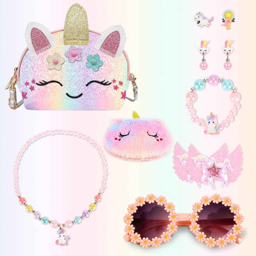 YRUBOHA dress-up jewelry set featuring unicorn accents for imaginative play.
