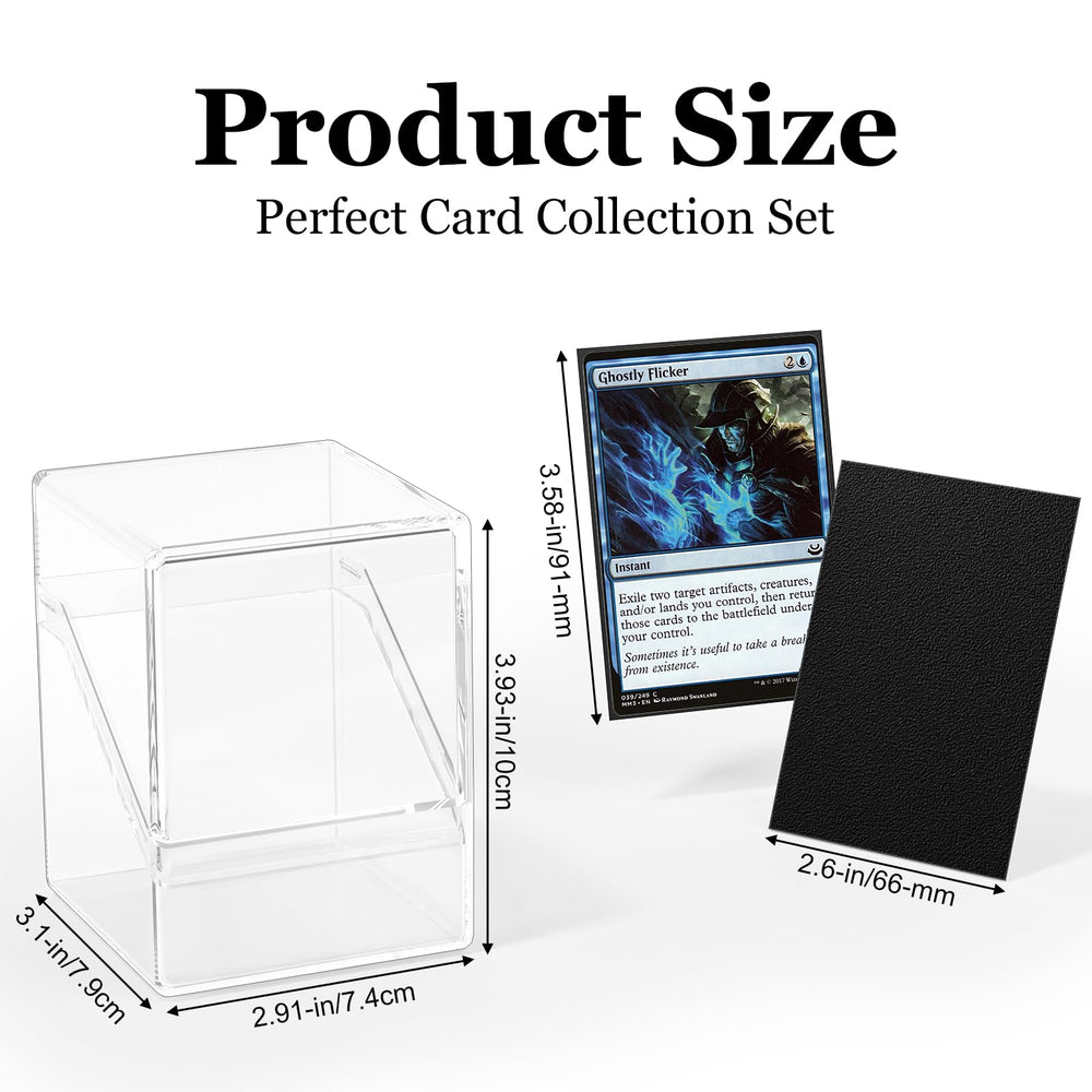 YSCare 200-piece card sleeves protecting standard cards