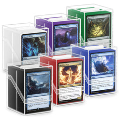 YSCare 6 pack deck boxes with clear lids for quick deck identification