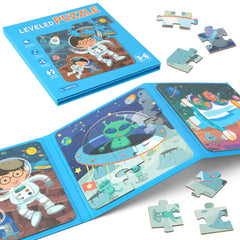YSCEN magnetic puzzles for kids in a travel-friendly book for on-the-go play.