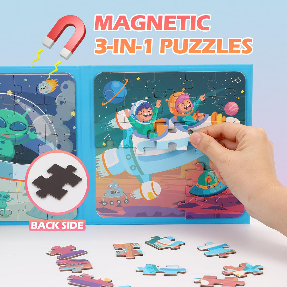 YSCEN travel-friendly kids puzzles ideal for car and plane trips.