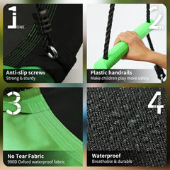 YSEJOMP adjustable multi-strand ropes allow flexible height setup.