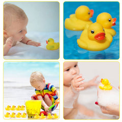 YsesoAi bright yellow ducks captivate kids during bath time and learning cues.