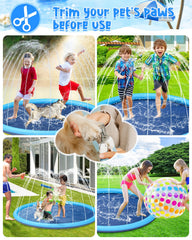 YSJILIDE Splash Pad features a dual-edge spray for customizable watering.