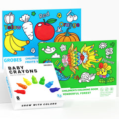 YSNYSN 3-in-1 crayons themed set cover for imaginative play and early color exploration.