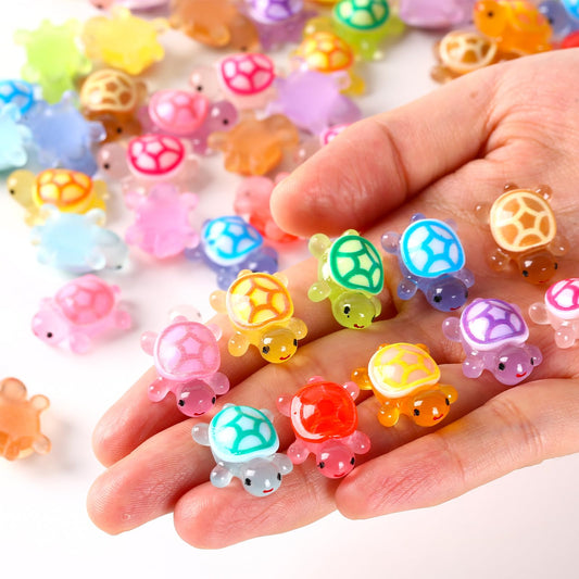 ysofun luminous mini turtle glows after light exposure, ideal for night garden decor