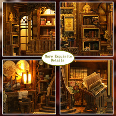 YSWOOD WORLD Book Nook Kit miniature ancient library scene