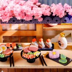 YSWOOD WORLD LED lighting highlights a cozy glow inside the miniature shop