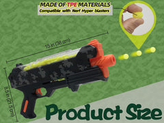 YTSWELE neon lemon Nerf Hyper-compatible bullets offer reliable reloading and recovery.