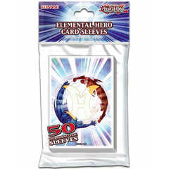 Yu-Gi-Oh Elemental Hero sleeves front view with vibrant artwork and protection.