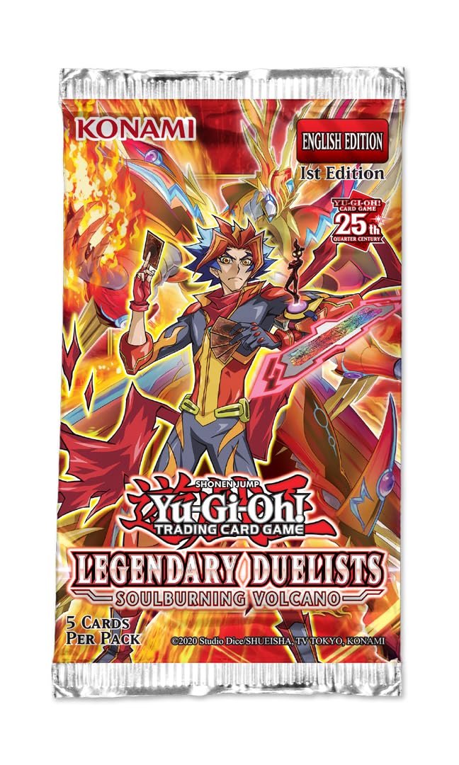 Yu-Gi-Oh! Soulburning Volcano Emperor artwork, showcasing powerful Volcanic monsters for battle-ready setups.