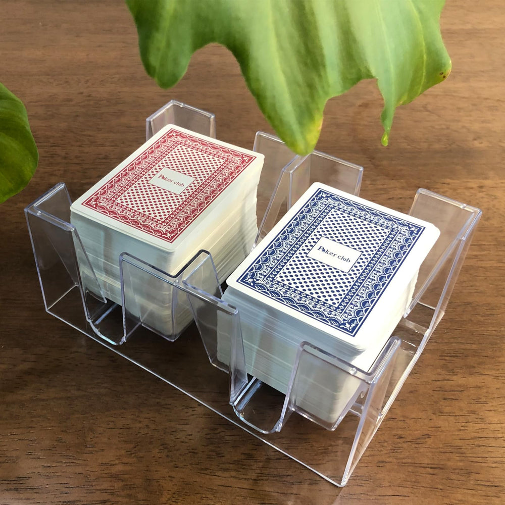 Yuanhe 6-deck canasta tray bottom view demonstrates compact footprint