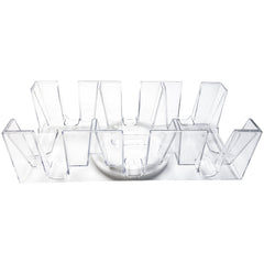 Yuanhe 9-deck Canasta card tray front view, keeps cards visible and organized.