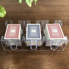 Yuanhe 9-deck clear canasta tray stackable design promotes space saving storage