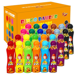 Yuanhe bingo daubers 24-pack in vibrant colors for crafts and games