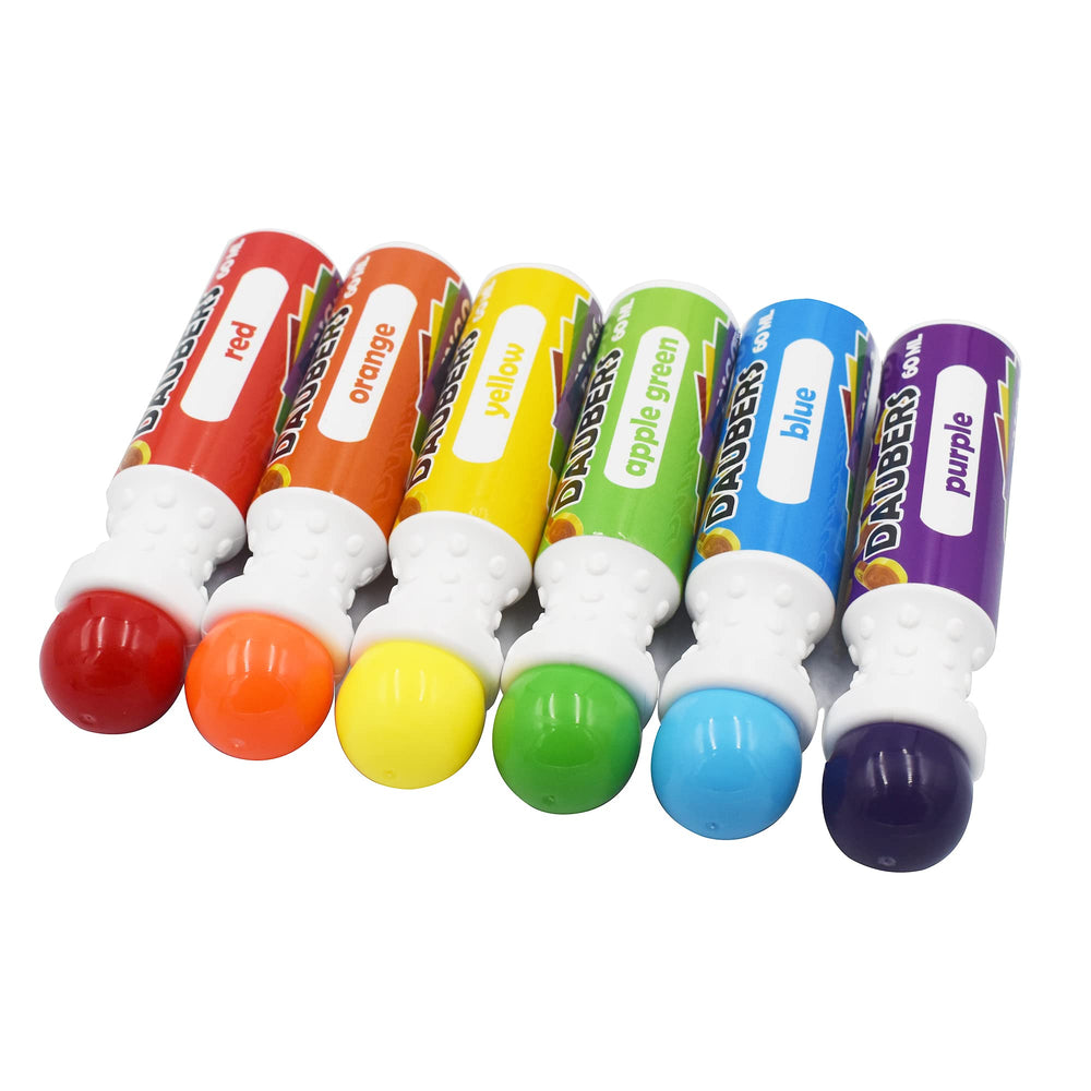 Yuanhe Bingo Daubers 2.14oz ink keeps colors bright during crafts.