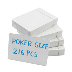 Yuanhe blank playing cards in standard size with a smooth surface for note-taking.