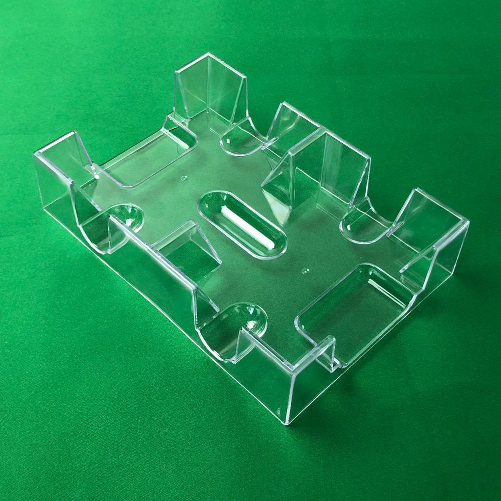 Yuanhe Canasta Tray non-swivel base for stable card access.