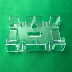 Yuanhe Card Tray durable clear plastic for Canasta and games.