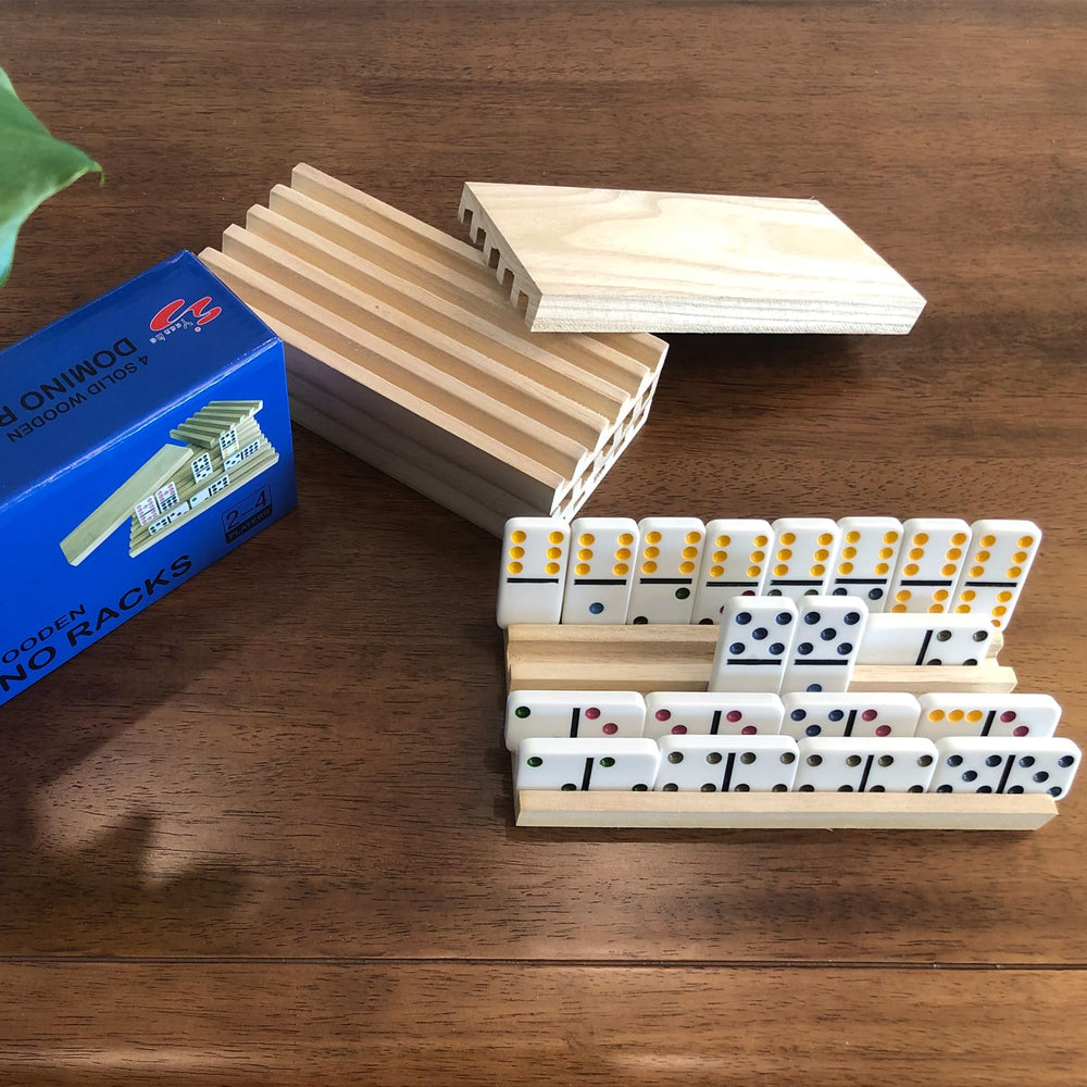 Yuanhe Domino Holder Trays stacked storage keeps tiles neat between rounds.