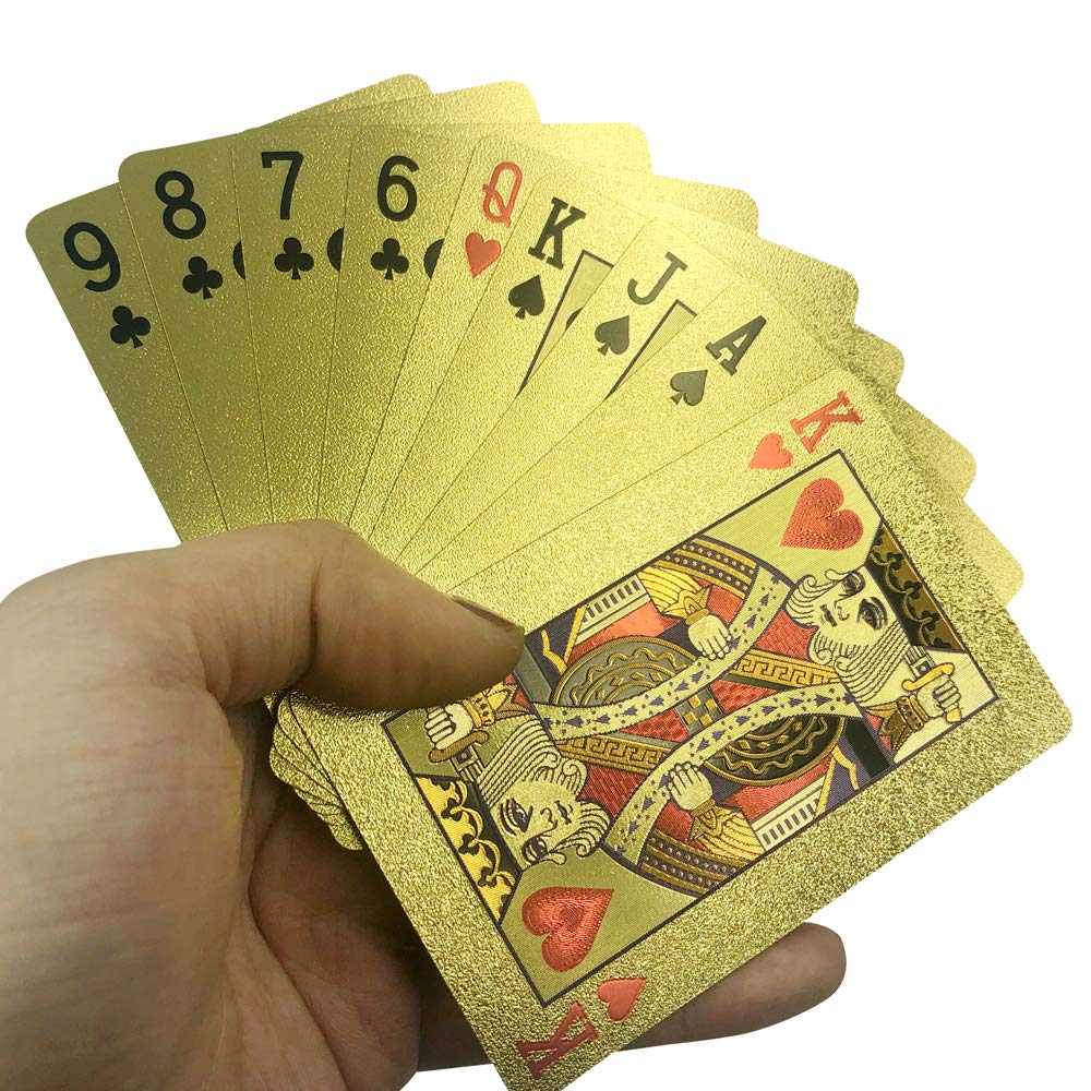 Yuanhe Gold Deck on table for game nights and social play