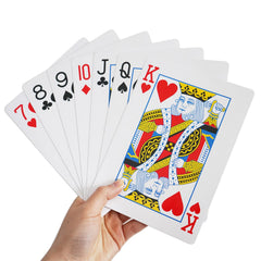 Yuanhe jumbo 5x7 inch playing cards deck for casino-style visuals
