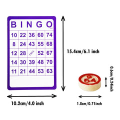 Yuanhe Vintage Bingo Set—75 wooden chess pieces for durable, safe handling.