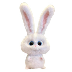 yuanpulalala Snowball Rabbit Boss plush front view, soft and cozy for decor.