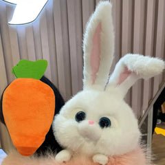 yuanpulalala Snowball Rabbit Boss plush materials, PP cotton filling for plush softness.