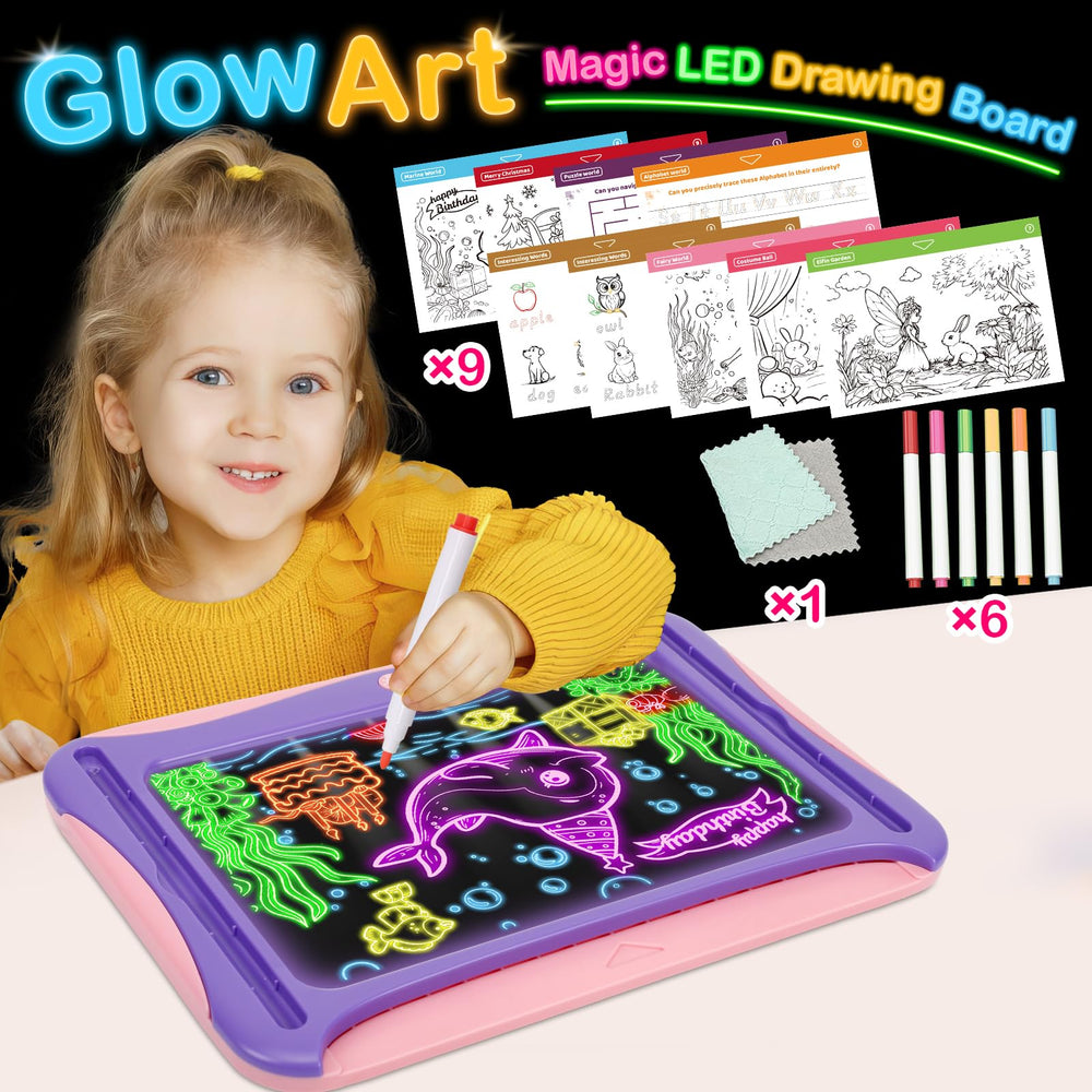 YUBALEER wipe cloth helps keep surfaces clean after doodling
