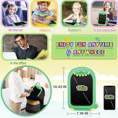 YUBALEER travel-ready LCD tablet showcases portability for family trips.