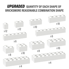 YUJHITP white bricks in bulk ideal for classroom use.