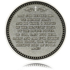 YUJUE protective case included keeps Archangel Michael coin safe on-the-go.