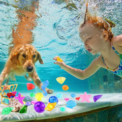 YUJUN acrylic diving toys are durable and safe for water play