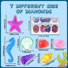 YUJUN bright color diamonds in multiple sizes for treasure hunts