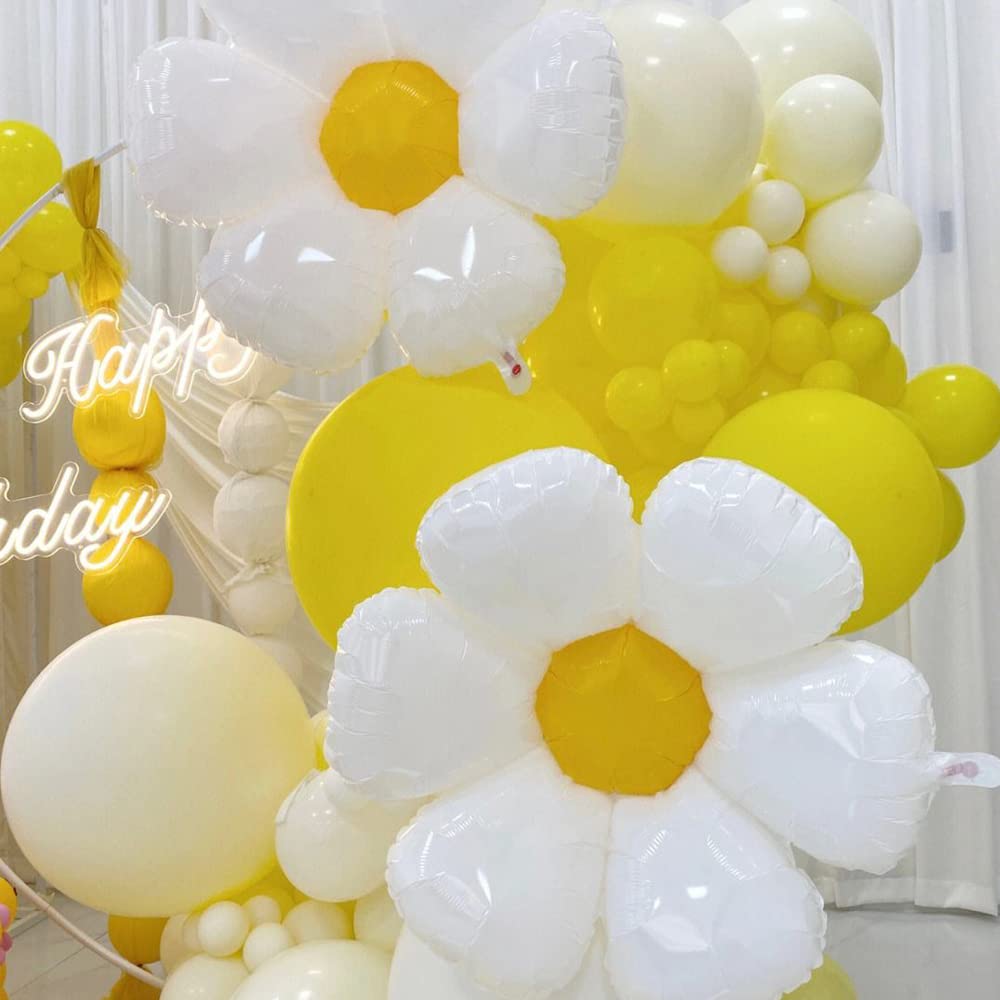 YUJUN daisy balloons wall display adds whimsical backdrop