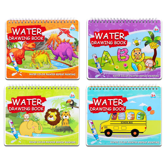 YUKEZOOG water drawing book with dinosaur theme ignites imagination using color reveal