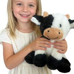 YUKOUQIAN cow plush on bed or shelf as decor