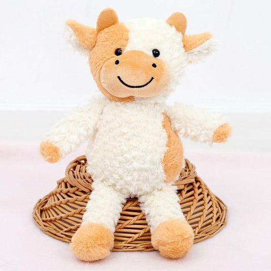 YUKOUQIAN cow plush doll 11.8-inch cuddly companion for kids