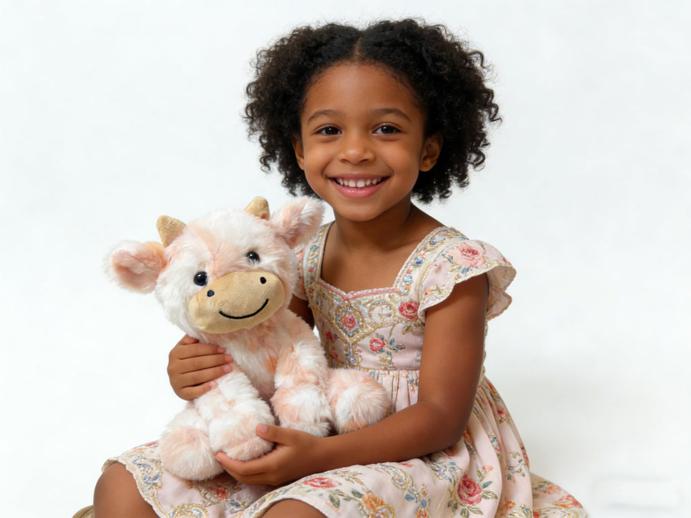 YUKOUQIAN cow plush ideal for family movie nights and cozy evenings.