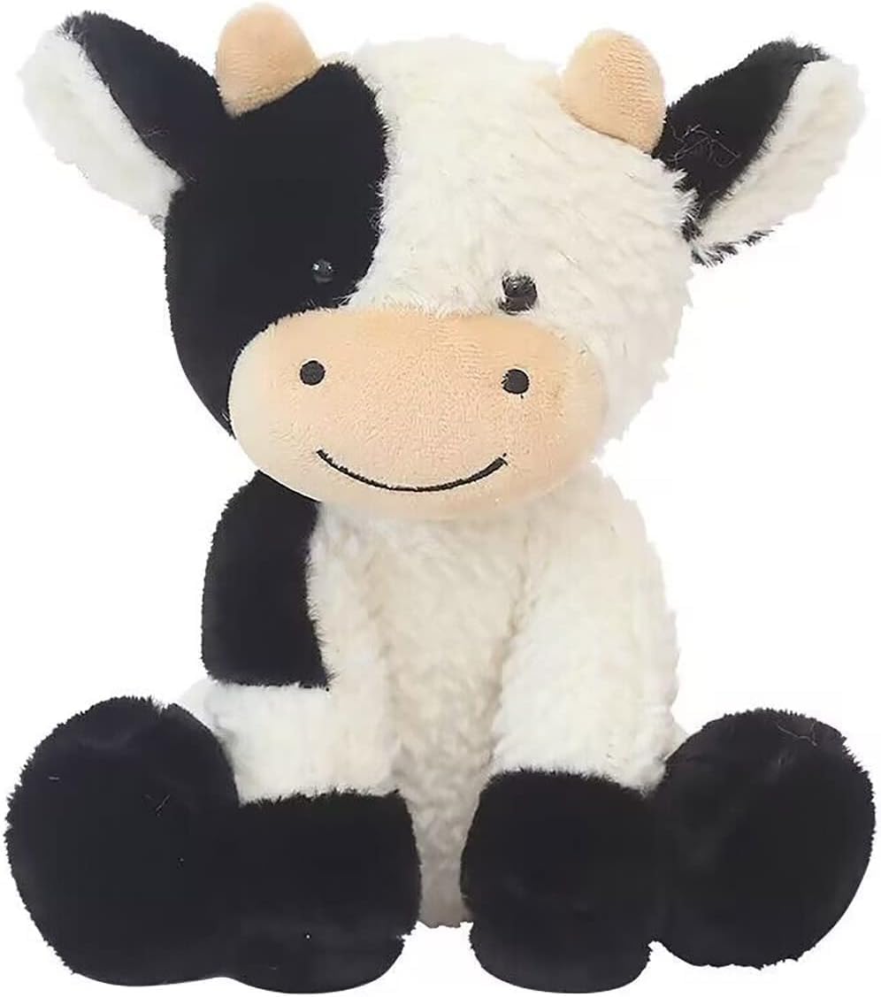 YUKOUQIAN cow plush sitting 11.8 inches, ideal for hugs
