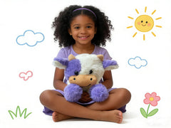 YUKOUQIAN cow plush arrives vacuum packaged and reshapes easily