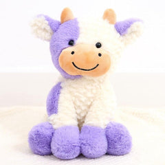 YUKOUQIAN cow stuffed animal packaging display, ready for gifting or cozy room decor