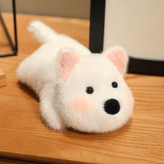 YUKOUQIAN dog plush after vacuum packaging, ready to puff up