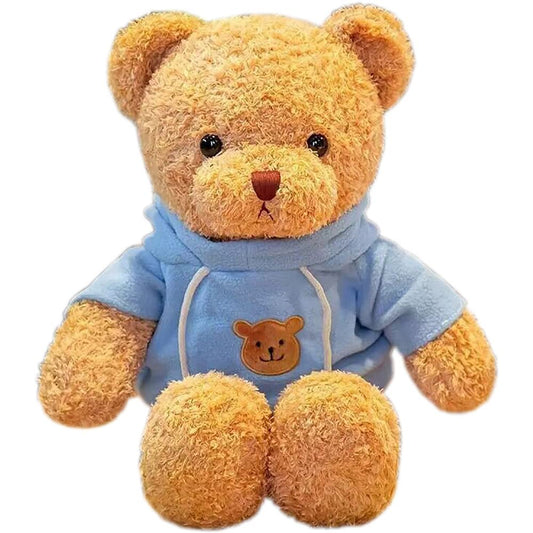 YUKOUQIAN teddy bear front view highlights soft plush for comforting hugs.
