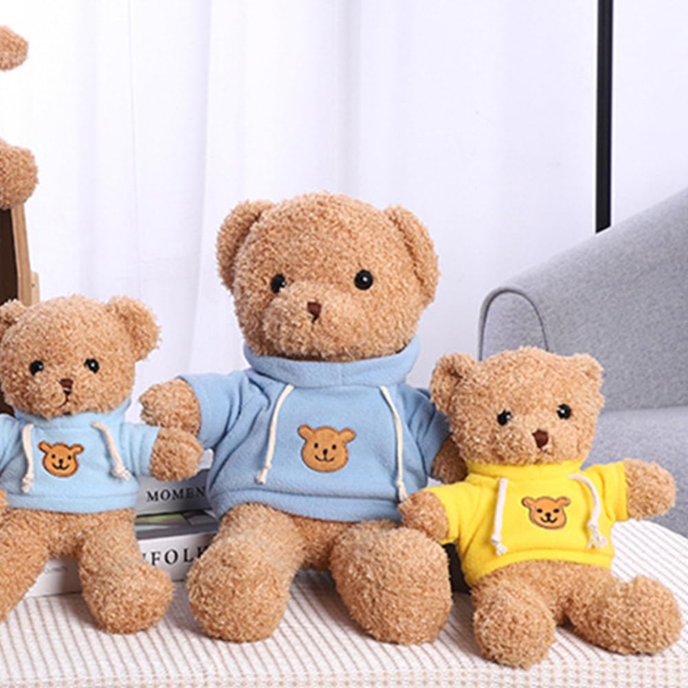 YUKOUQIAN teddy bear fabric close-up shows soft inviting texture